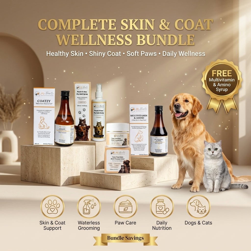 Complete Skin & Coat Wellness Bundle - FREE Multivitamin & Amino Syrup Included