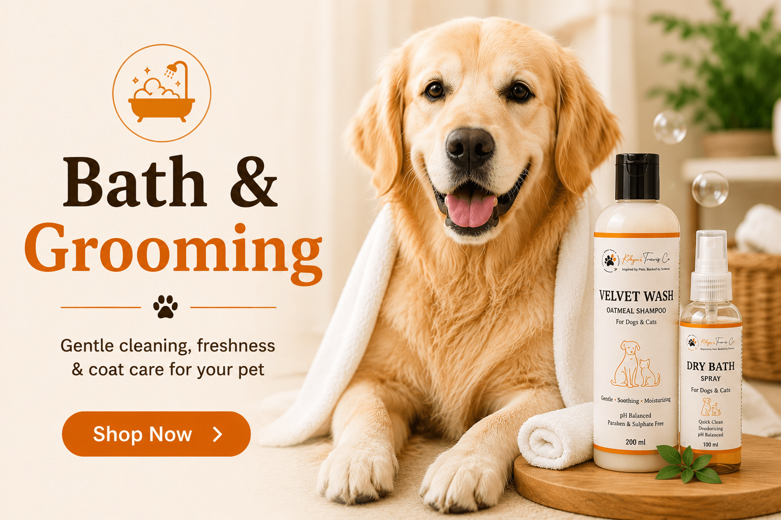 Bath & Grooming - Robyn & Travis Co