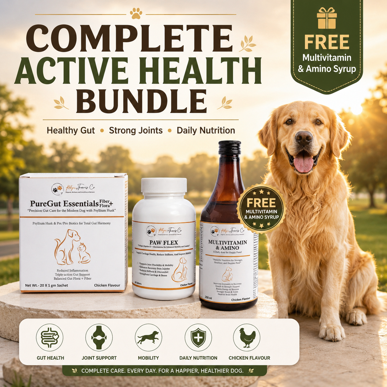 The Prime Pet Stack | Gut Health • Joint Support • Daily Nutrition