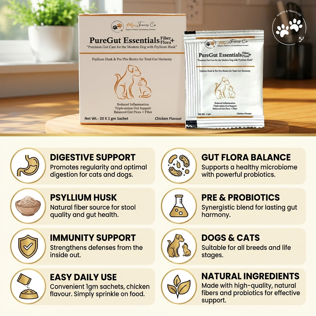 Pure Gut Essentials daily digestive and immunity support for dogs and cats