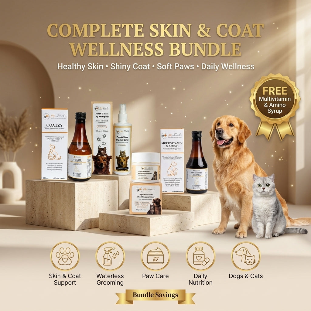 Complete Skin & Coat Wellness Bundle - FREE Multivitamin & Amino Syrup Included