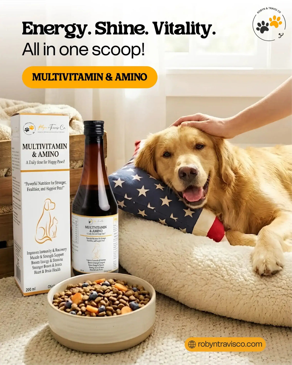 Multi-Vitamin & Aminos - Dogs & Cats - Robyn & Travis Co