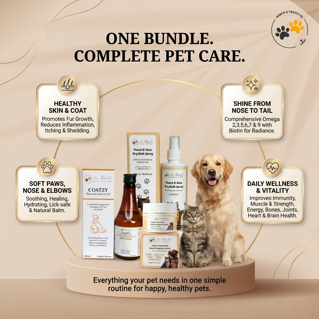 Complete Skin & Coat Wellness Bundle - FREE Multivitamin & Amino Syrup Included