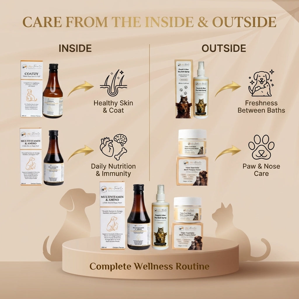 Complete Skin & Coat Wellness Bundle - FREE Multivitamin & Amino Syrup Included