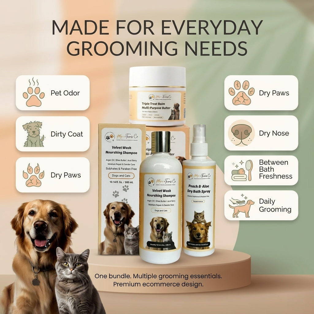 Complete Grooming Bundle — Everyday Grooming Care For Dogs & Cats