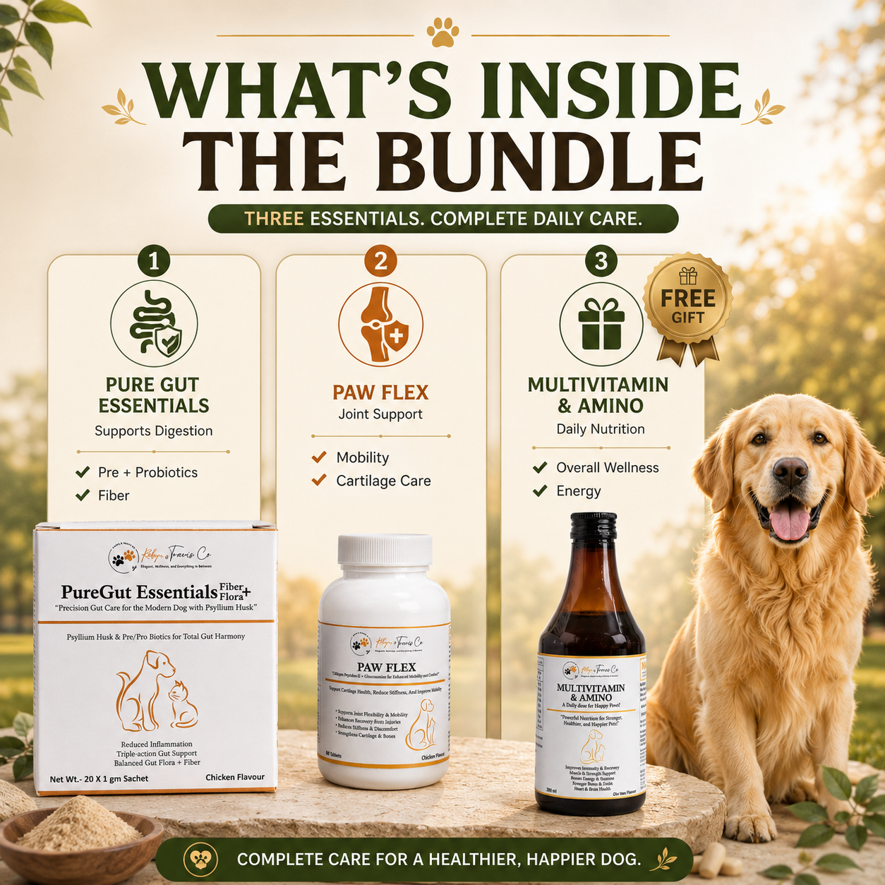 The Prime Pet Stack | Gut Health • Joint Support • Daily Nutrition