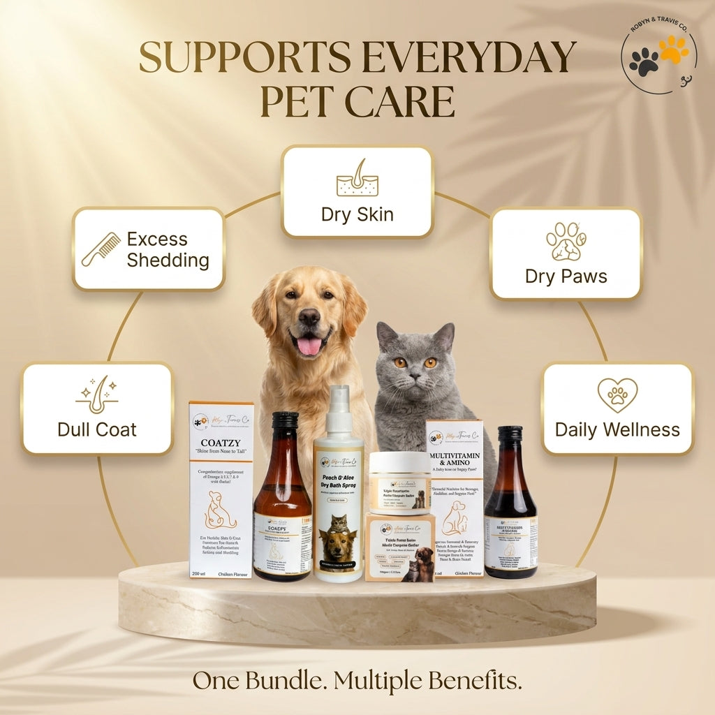 Complete Skin & Coat Wellness Bundle - FREE Multivitamin & Amino Syrup Included
