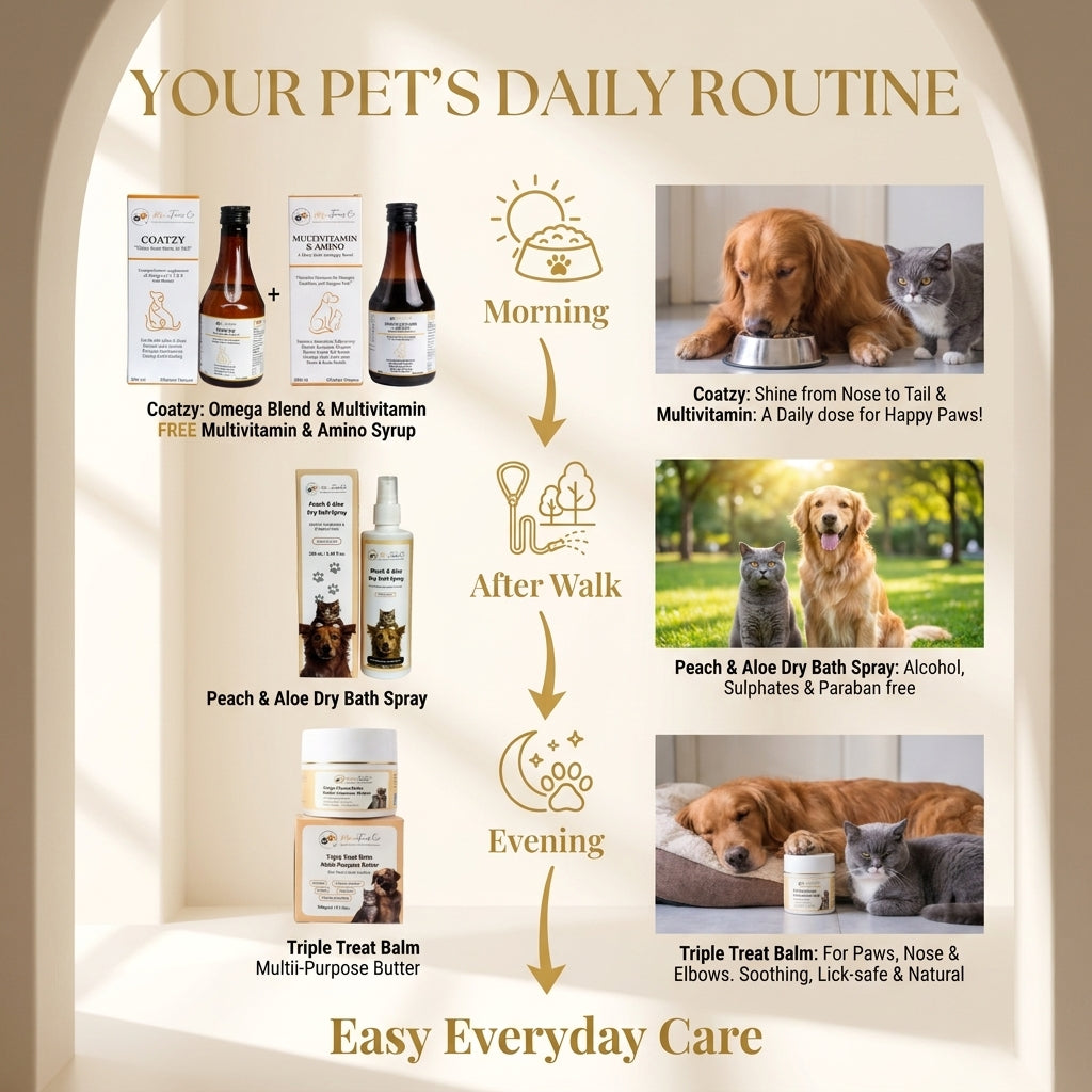 Complete Skin & Coat Wellness Bundle - FREE Multivitamin & Amino Syrup Included