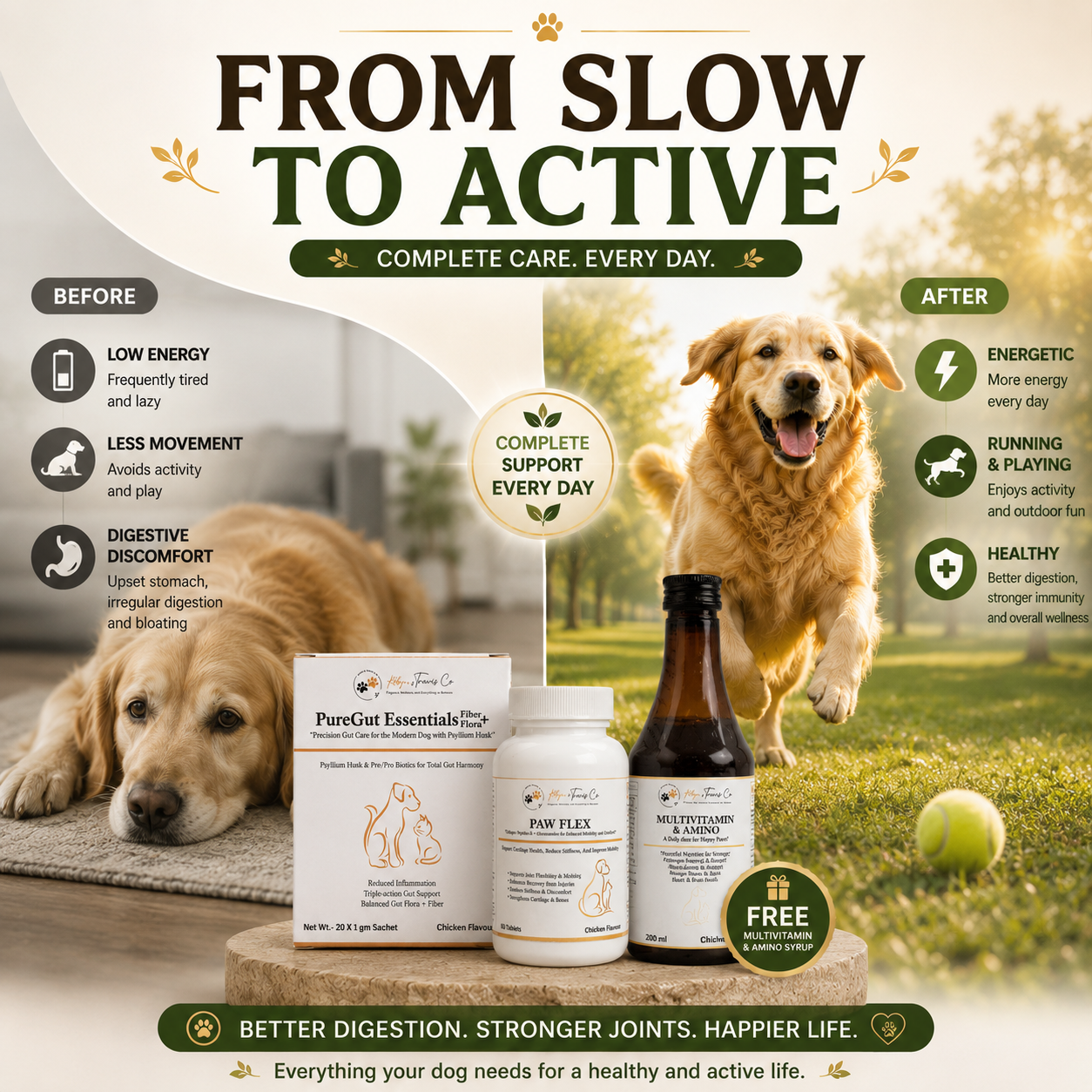 The Prime Pet Stack | Gut Health • Joint Support • Daily Nutrition