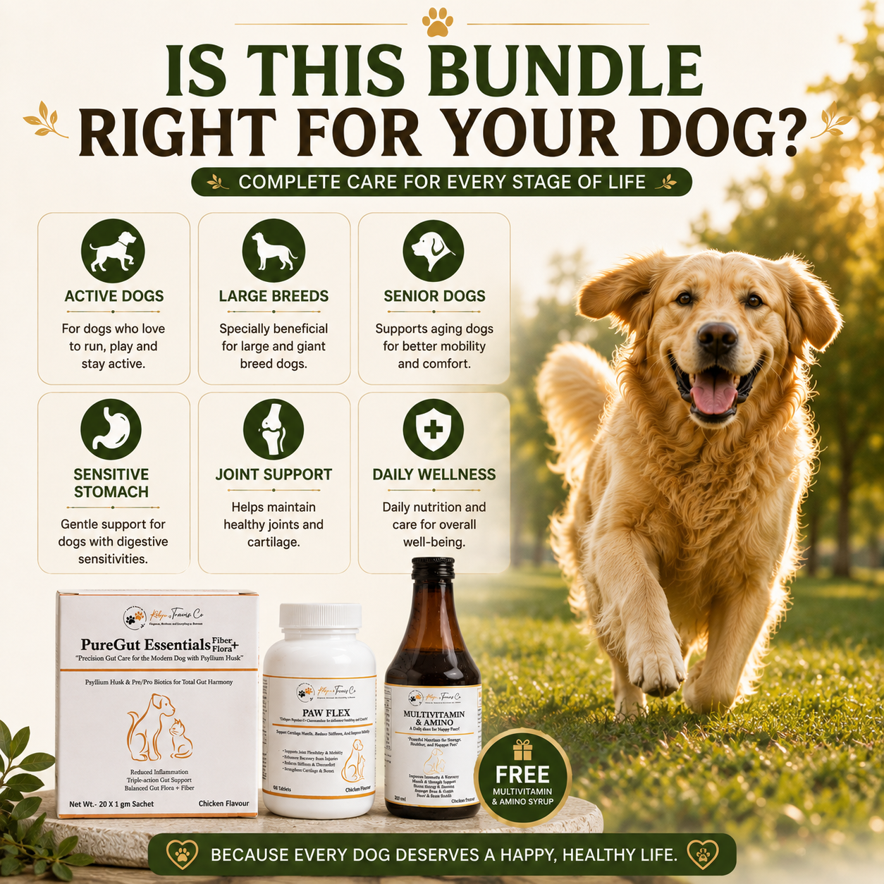 The Prime Pet Stack | Gut Health • Joint Support • Daily Nutrition