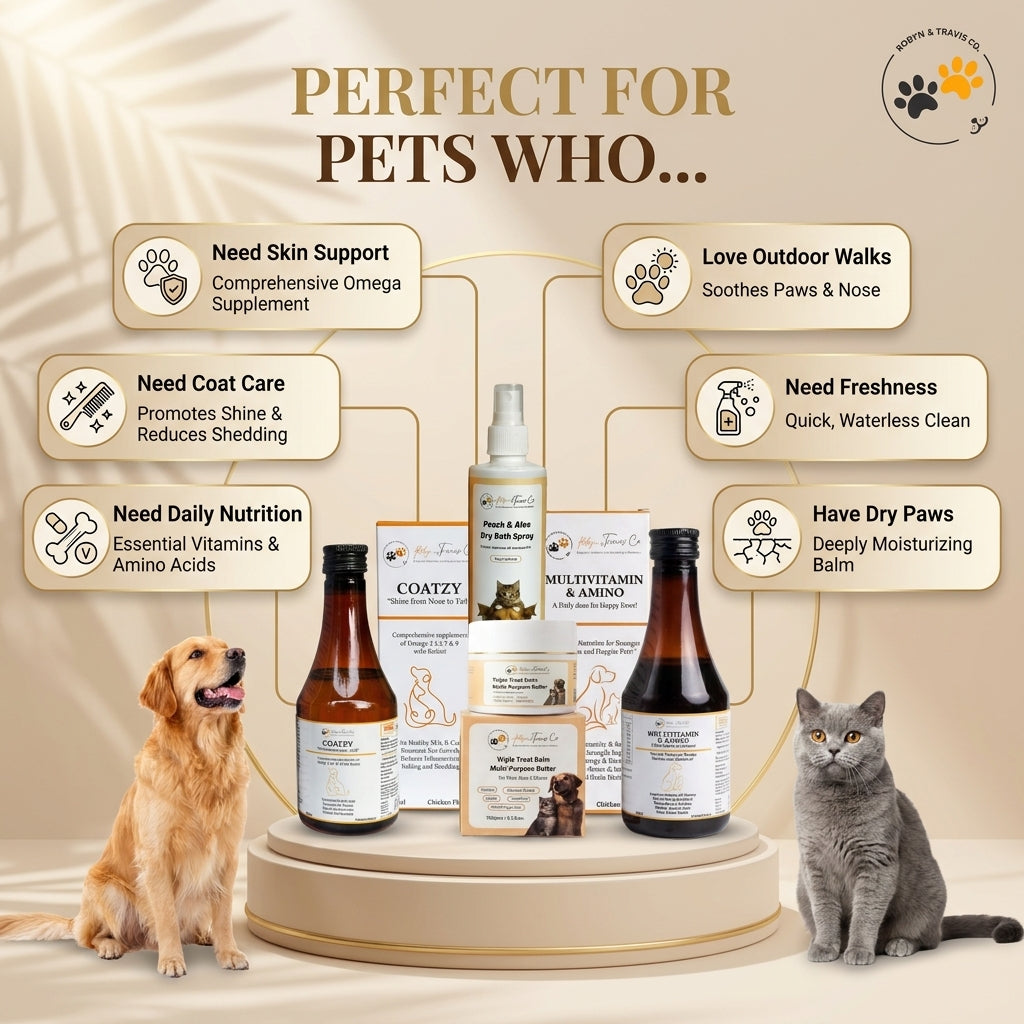 Complete Skin & Coat Wellness Bundle - FREE Multivitamin & Amino Syrup Included