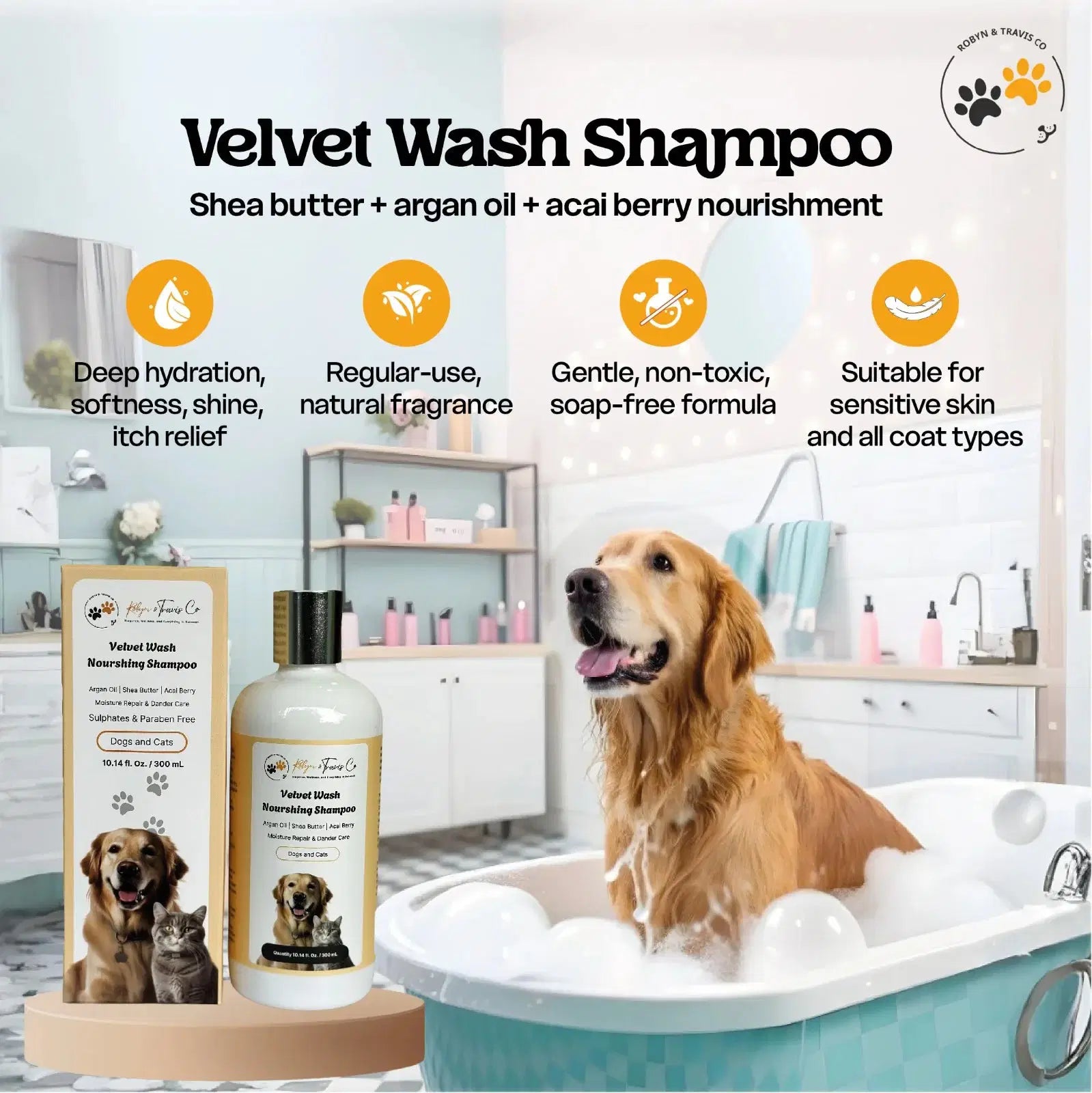 Velvet Wash Argan Oil Nourishing Shampoo