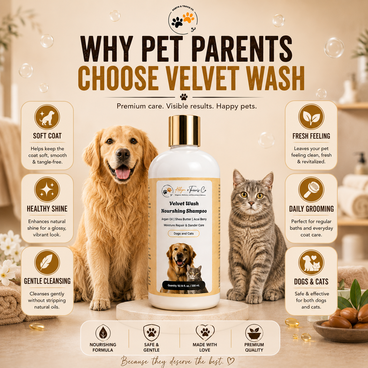 Argan oil cat shampoo nourishing coat India