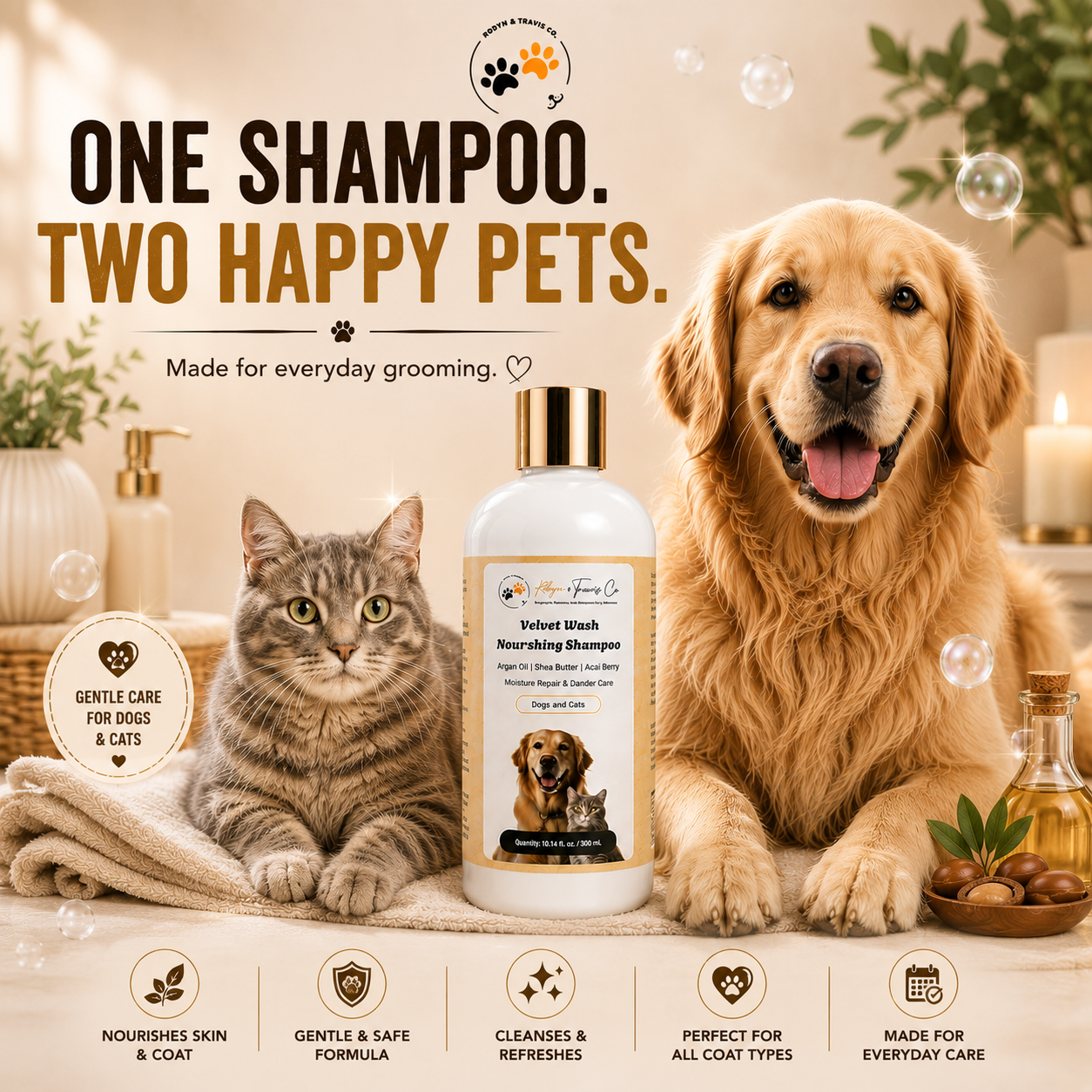 Velvet Wash Argan Oil Nourishing Shampoo