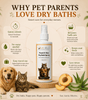 Peach & Aloe Dry Bath Spray — Waterless No-Rinse Dog & Cat Wash - Robyn & Travis Co