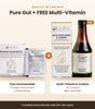 What's in the box: Pure Gut Essentials, 20 sachets, plus a free Multi-Vitamin & Aminos 200 ml syrup with the 1 Box pack